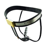 Female Steel Chastity Belt & Plug Her Fetish